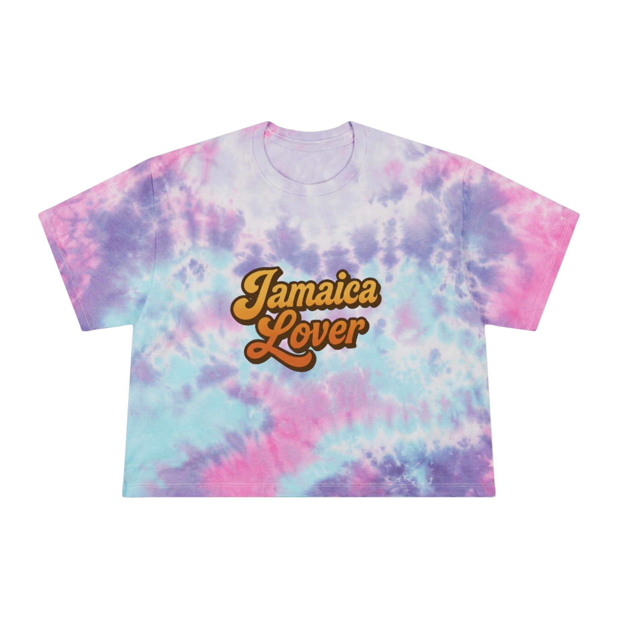 Jamaica Lover Tie-Dye Crop Tee — Women's Tropical Vacation Top