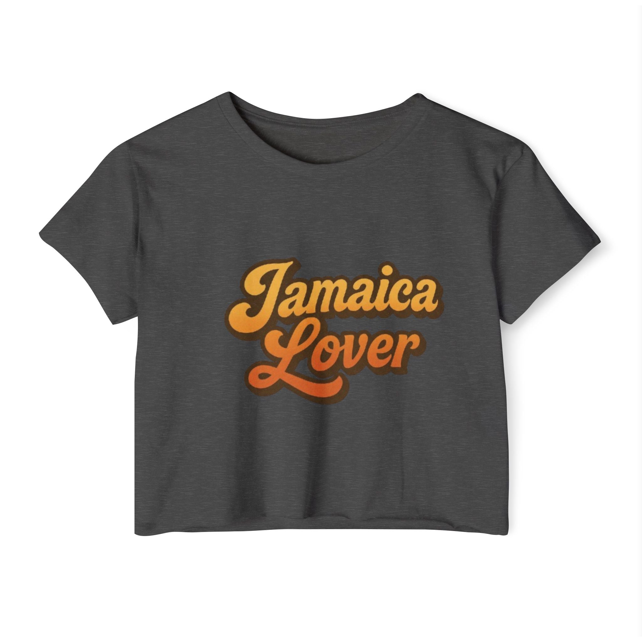 Jamaica Lover Crop Top — Retro Island Vibe Festival Tee
