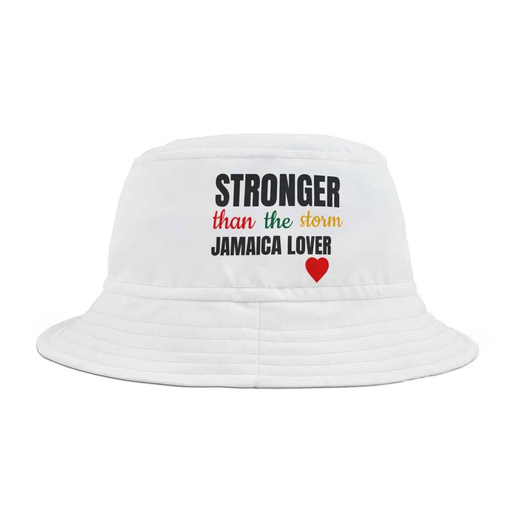 Stronger Than the Storm Jamaica Lover Bucket Hat