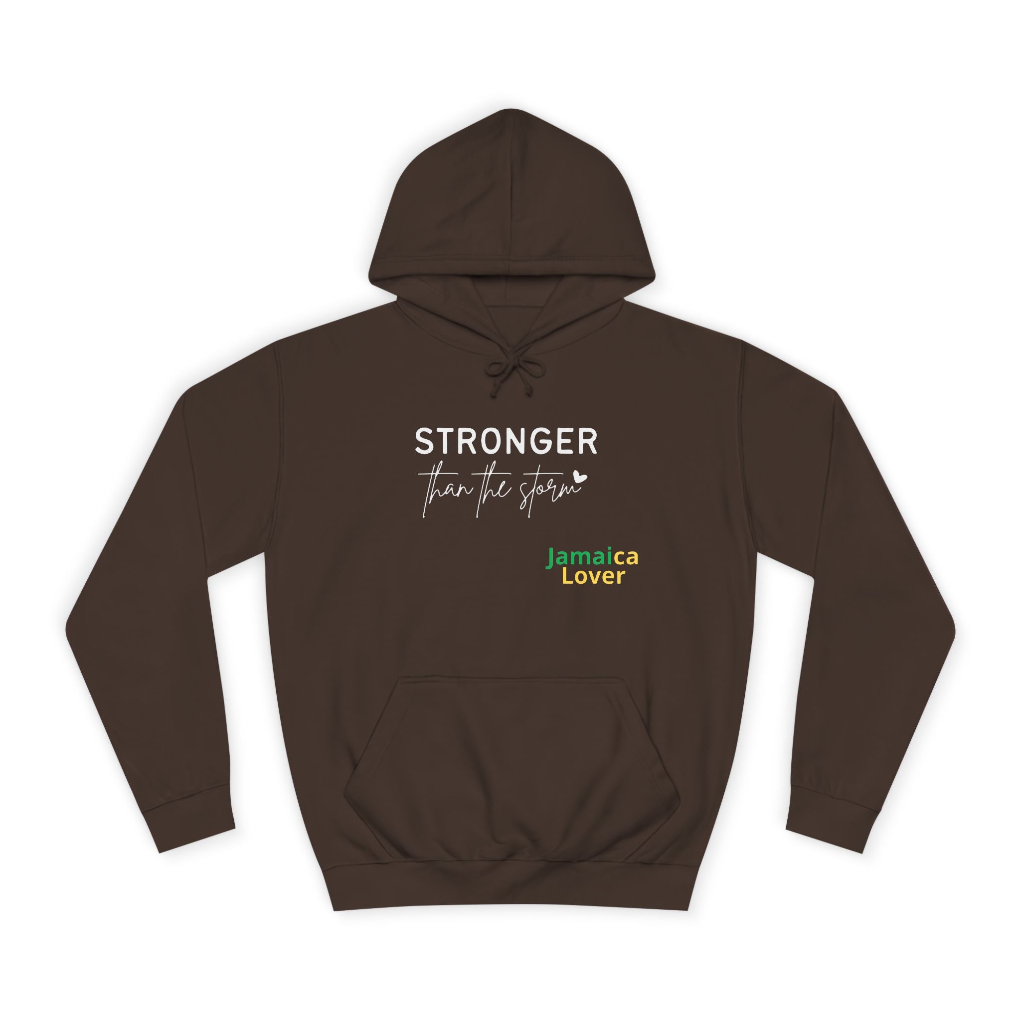 Stronger Jamaica Lover Hoodie — Inspirational College-Style Pullover
