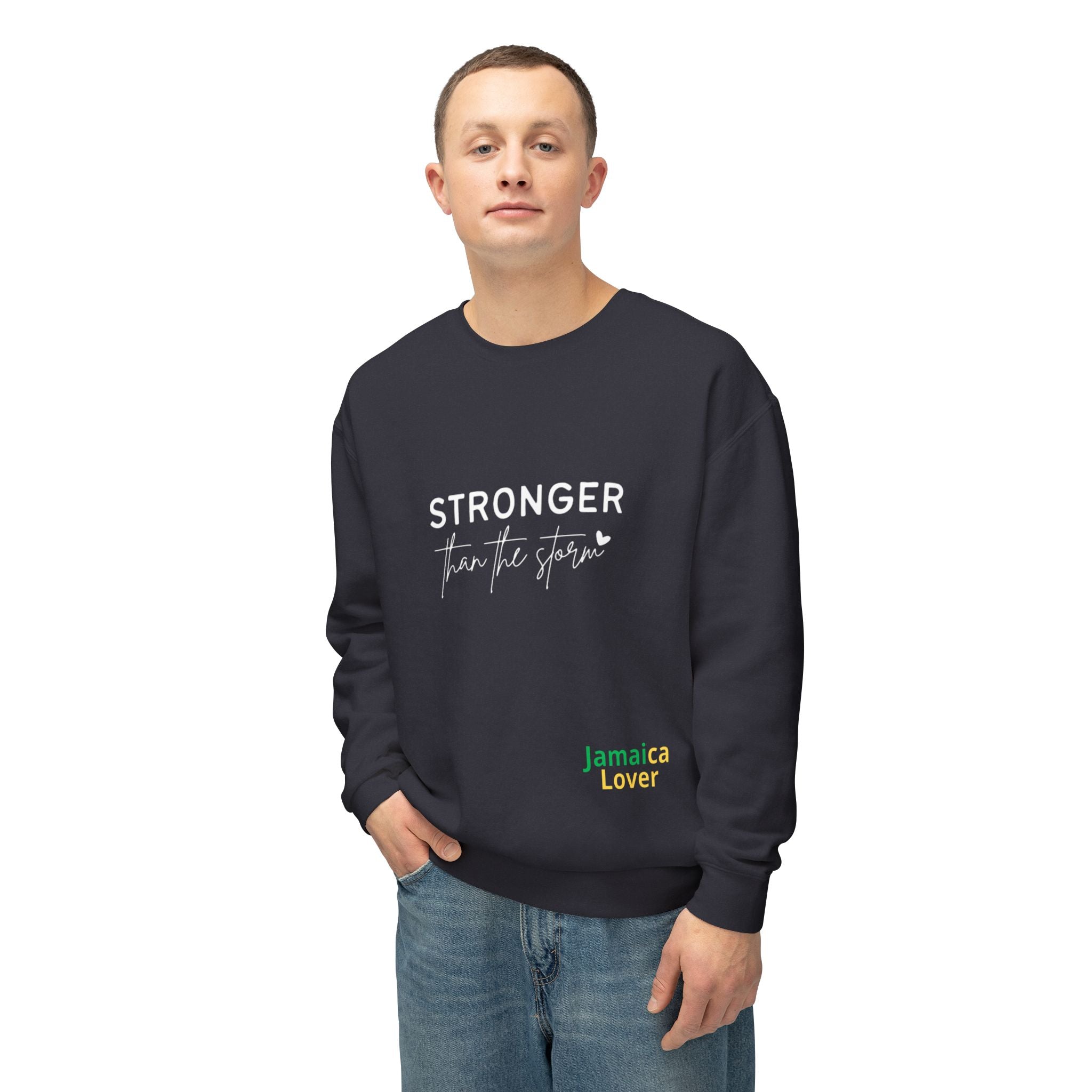 Stronger Than You Crewneck Sweatshirt — Inspirational Lightweight Pullover