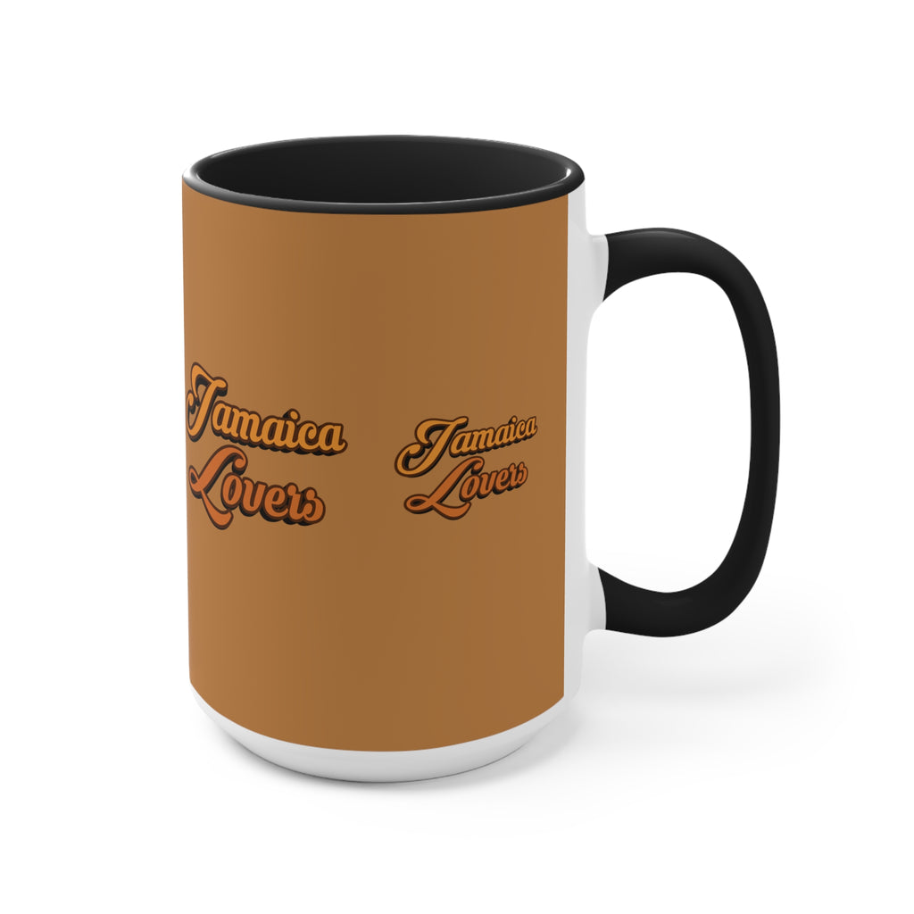 Jamaica Lovers Accent Mug, Coffee Cup for Island Enthusiasts, Gift for Coffee Lovers, Tropical Drinkware, Caribbean-Inspired Mug