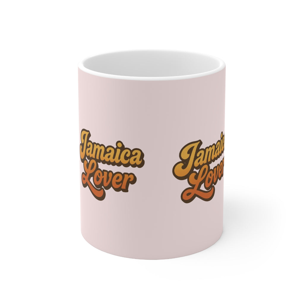 Jamaica Lover Ceramic Coffee Mug — Retro Script Coffee Cup (11oz & 15oz)