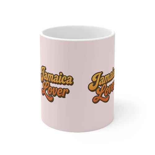 Jamaica Lover Ceramic Coffee Mug — Retro Script Coffee Cup (11oz & 15oz)