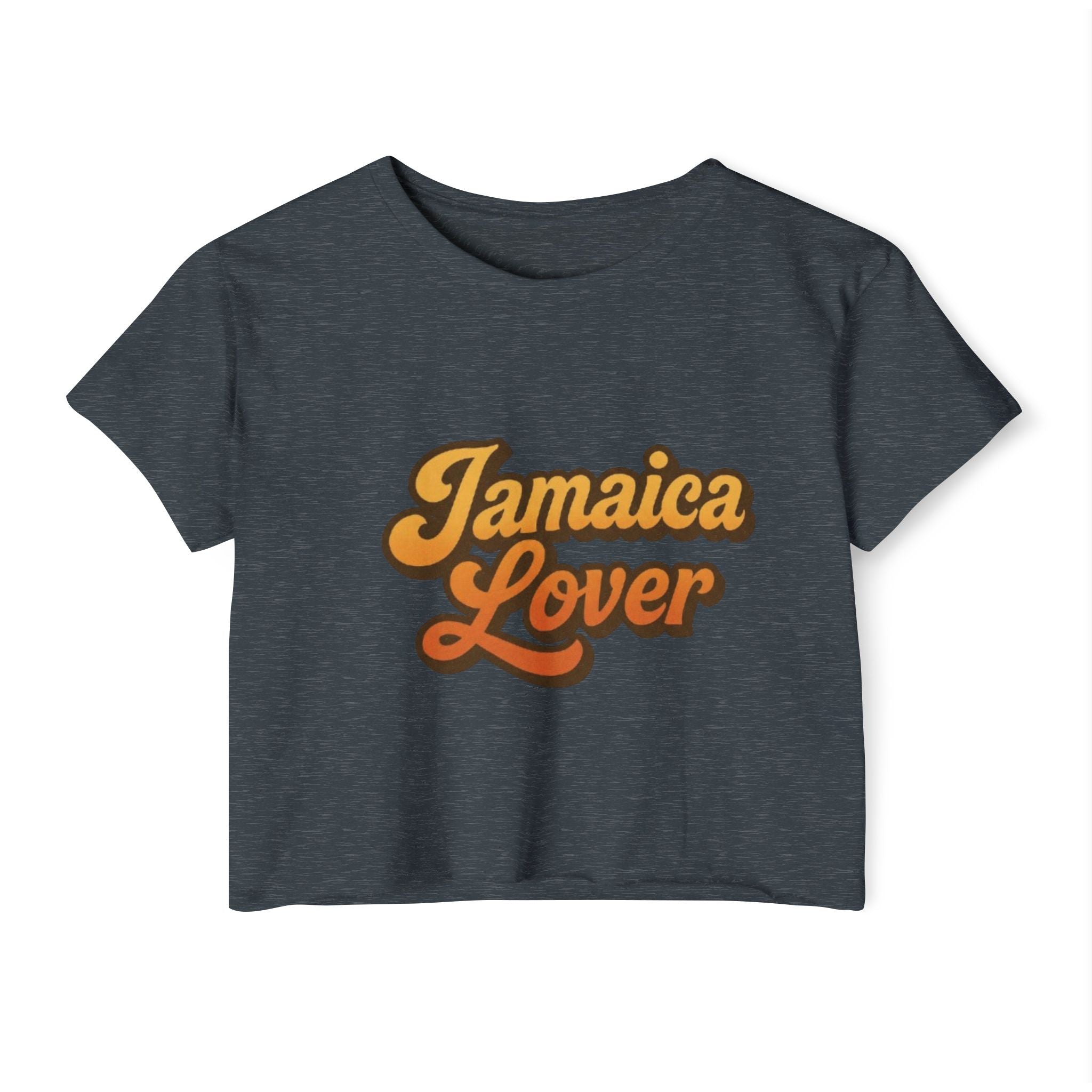 Jamaica Lover Crop Top — Retro Island Vibe Festival Tee
