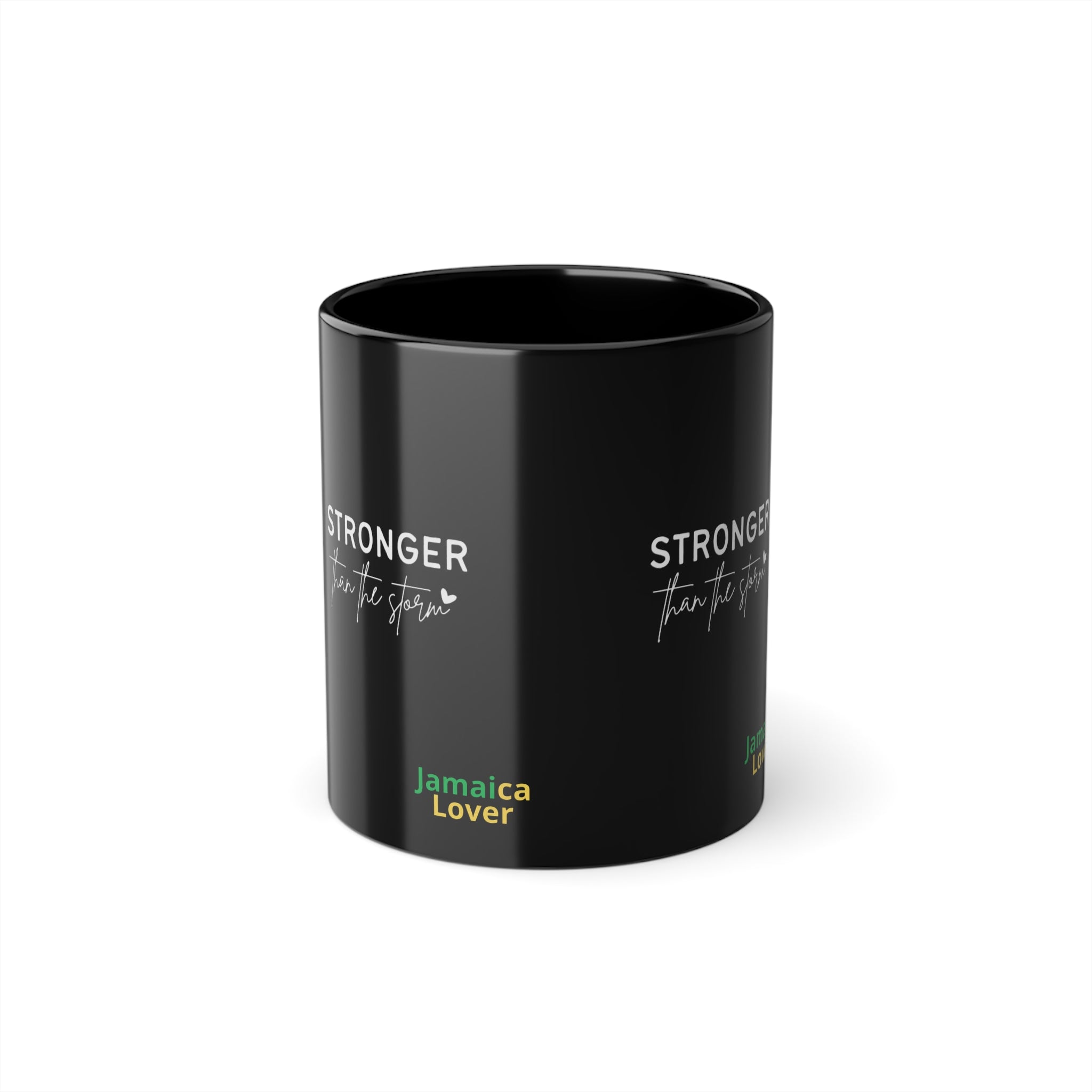 Stronger Than the Struggle Black 11oz Coffee Mug — Jamaica Lover