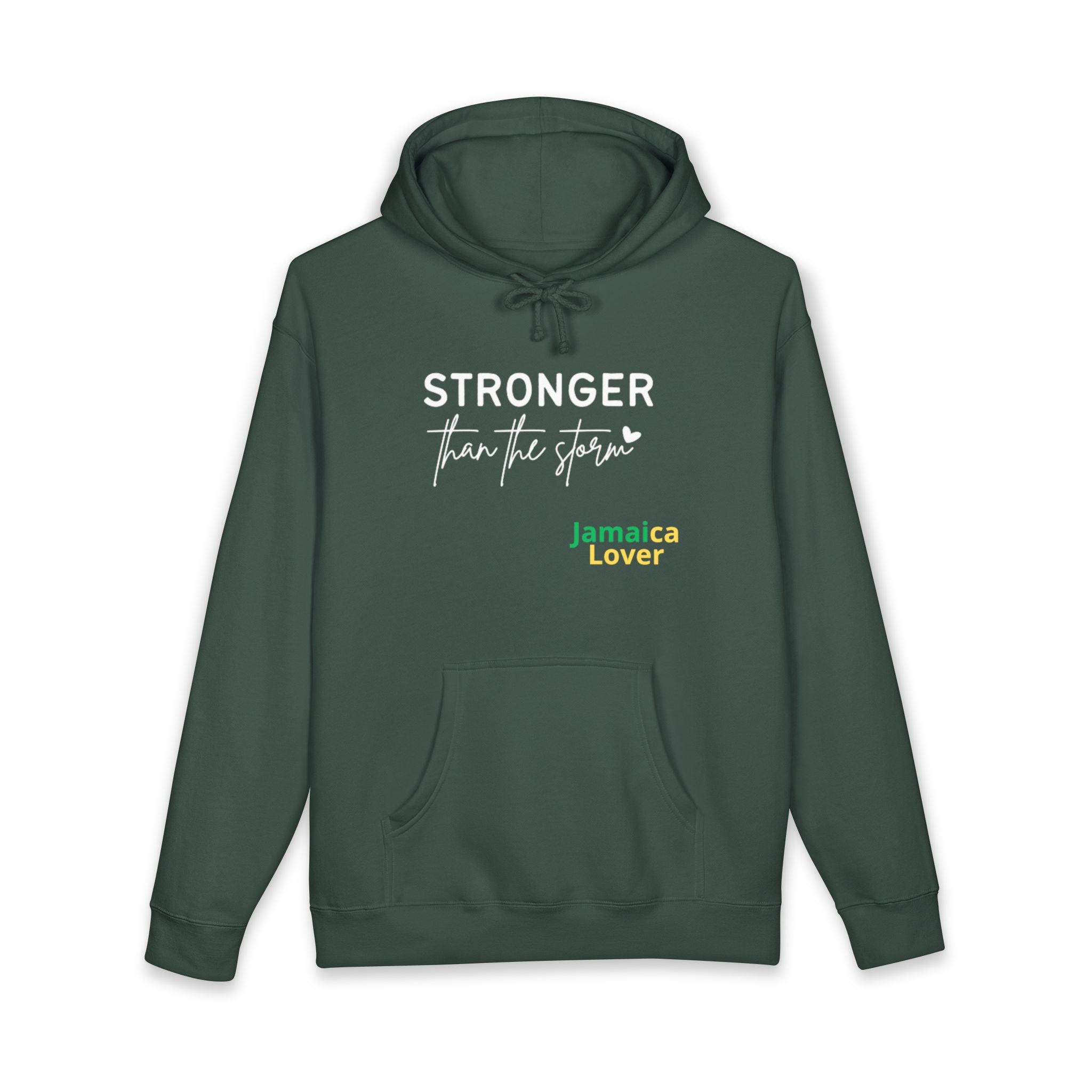 Stronger Than The Storm Hoodie — Jamaica Lover Inspirational Pullover