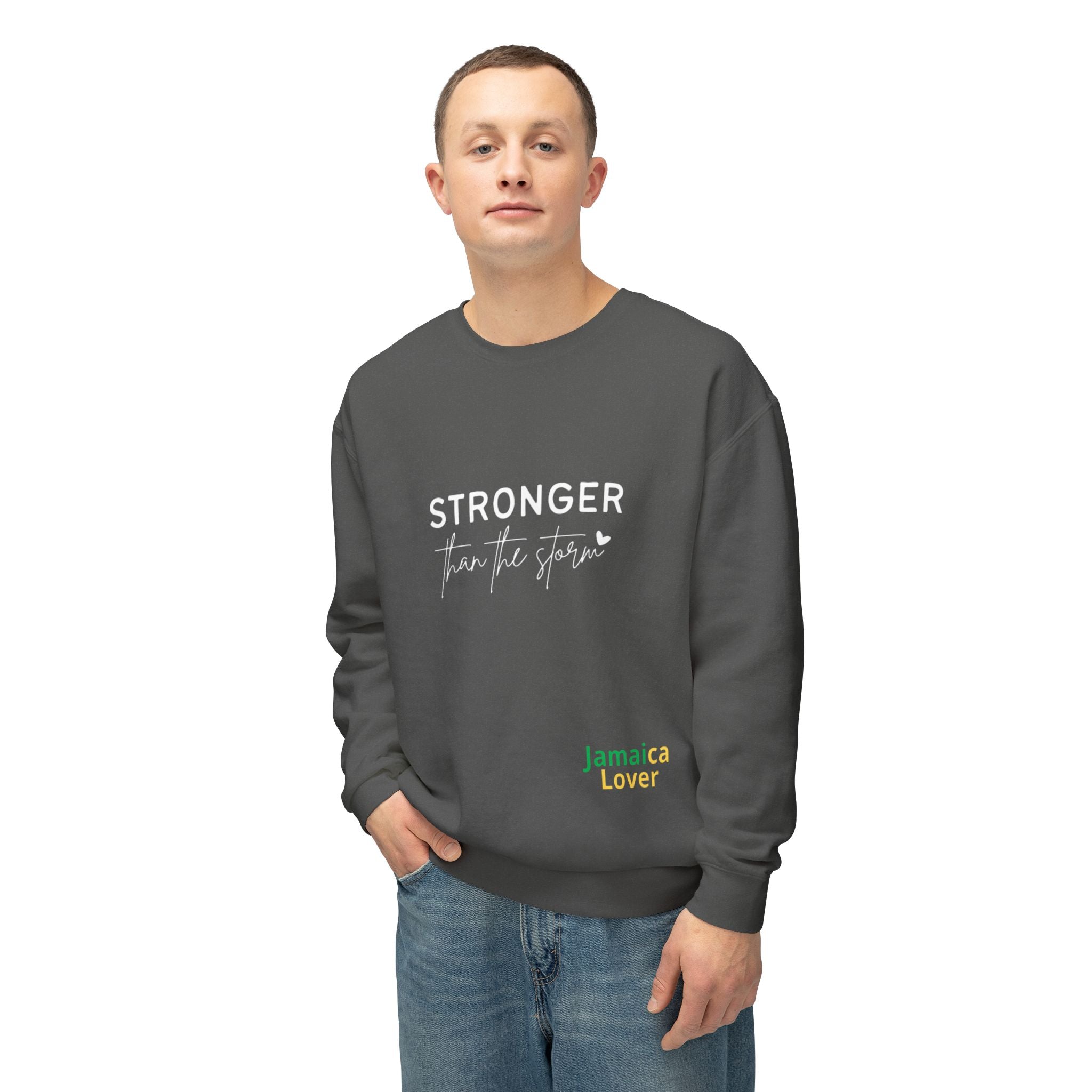 Stronger Than You Crewneck Sweatshirt — Inspirational Lightweight Pullover