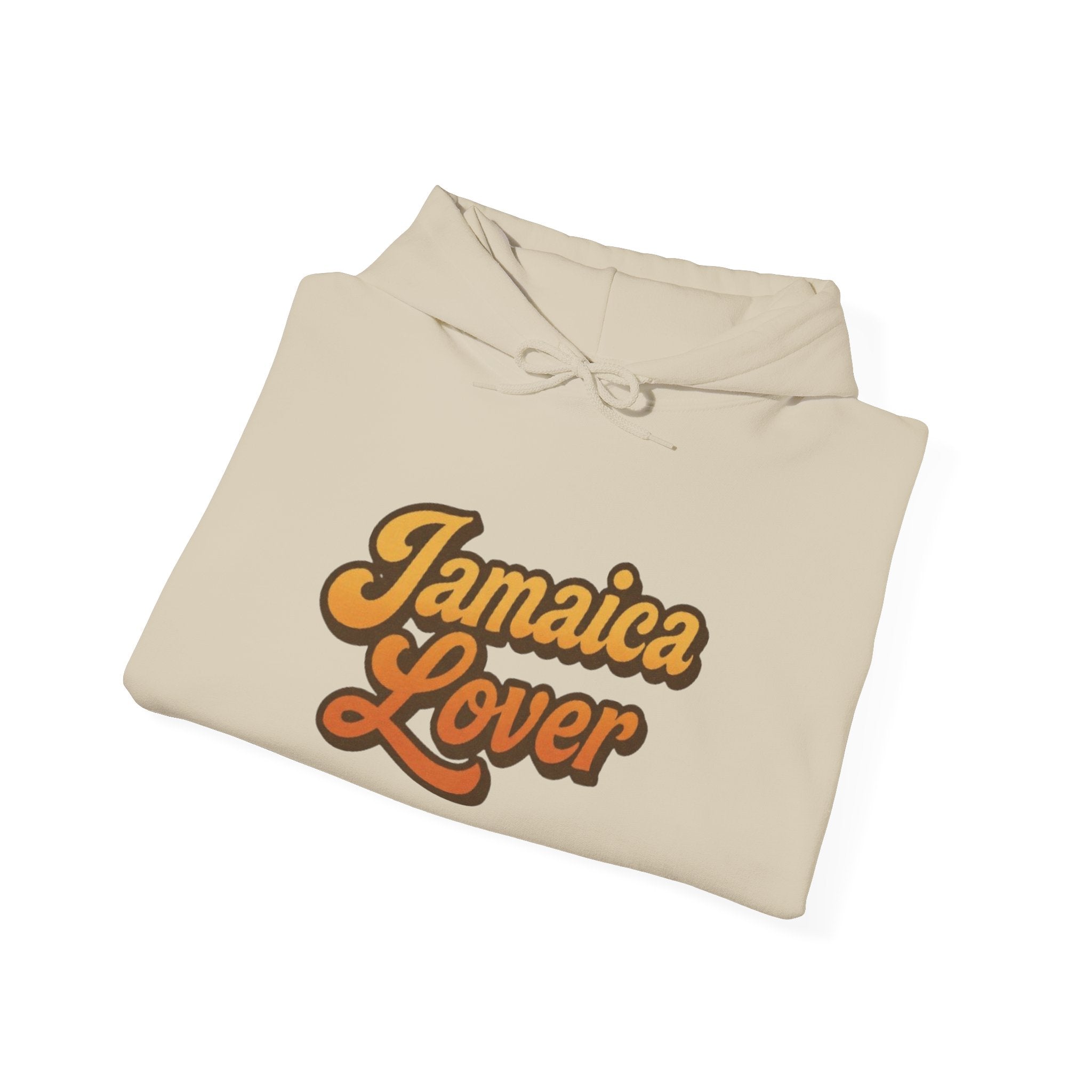 Jamaica Lover Hoodie — Retro Script Travel & Island Pride Pullover