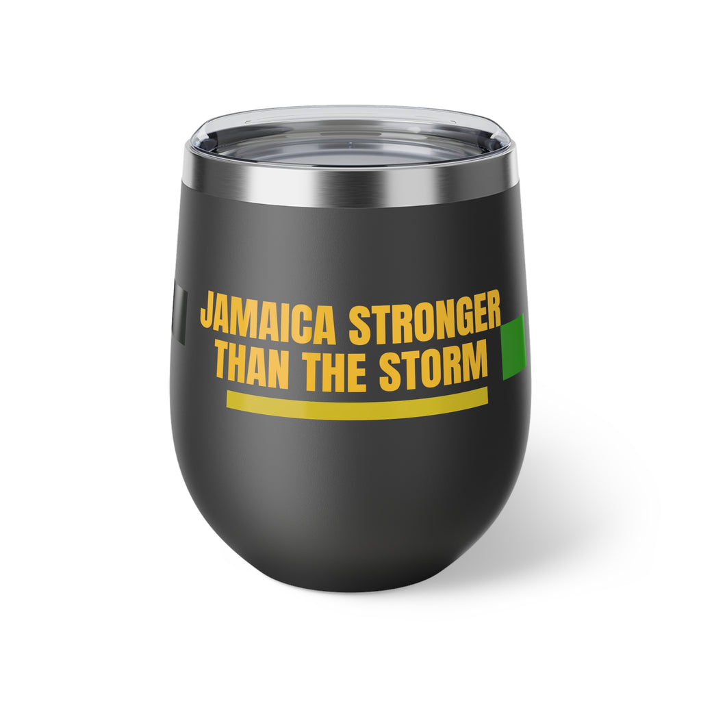 12oz Insulated Cup — "Jamaica Stronger Than The Storm"
