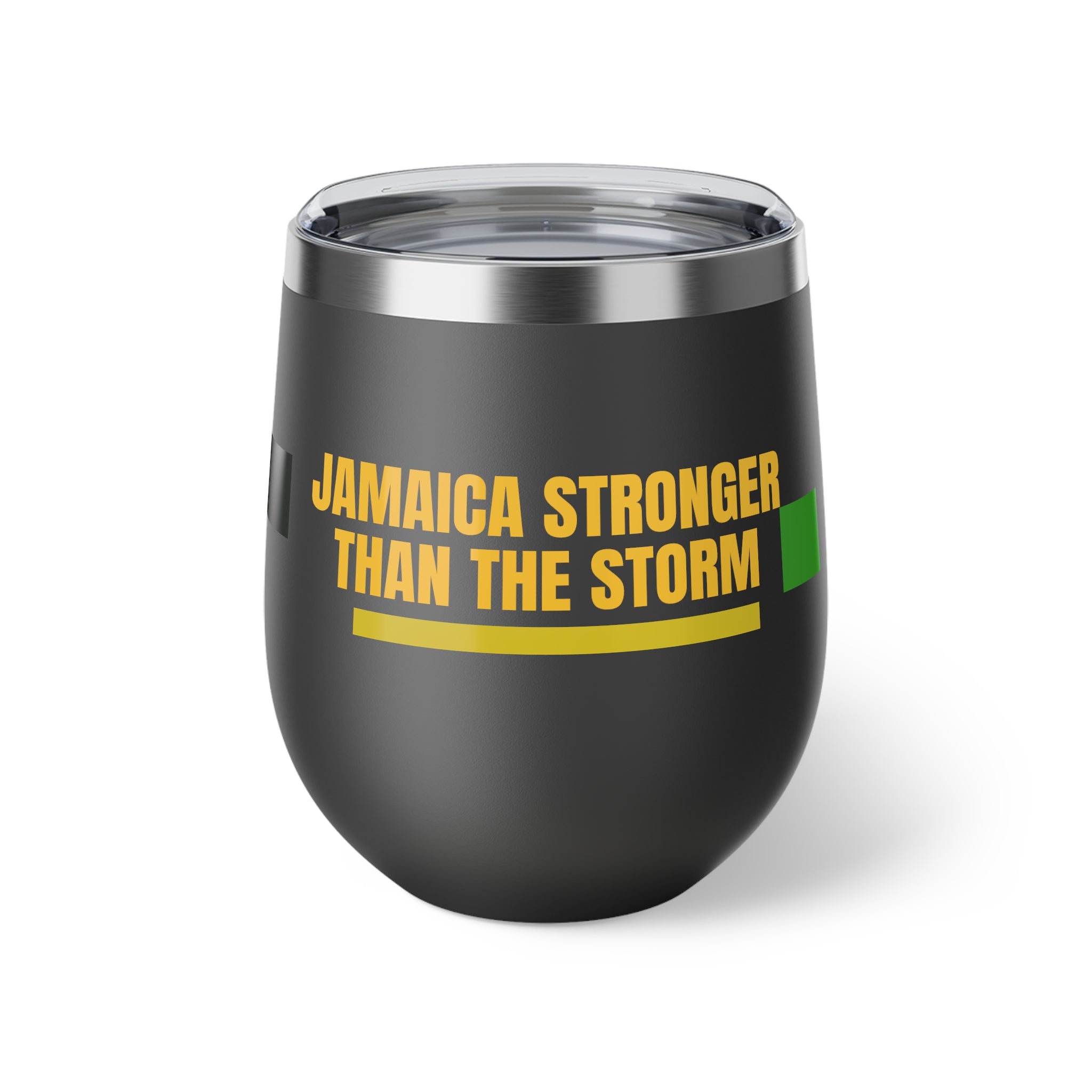 12oz Insulated Cup — "Jamaica Stronger Than The Storm"