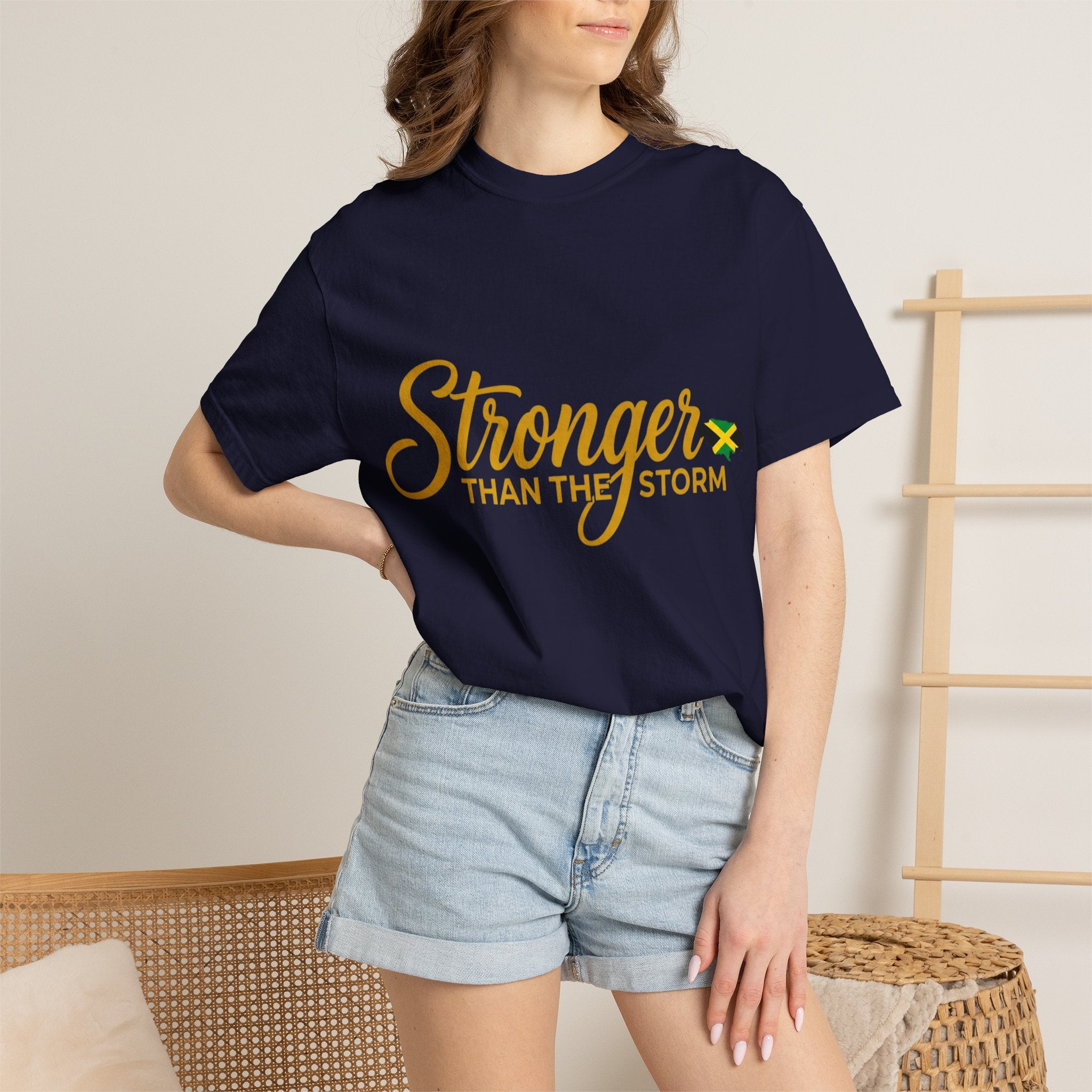Stronger Than The Storm T-Shirt — Jamaica Resilience Tee