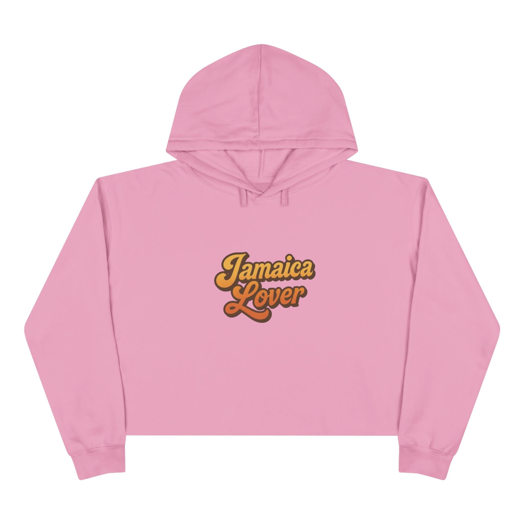 Jamaica Lovers Crop Hoodie - Vintage Style Sweatshirt, Perfect for Summer Festivals, Beach Days, Travel, Gifts for Him and Her