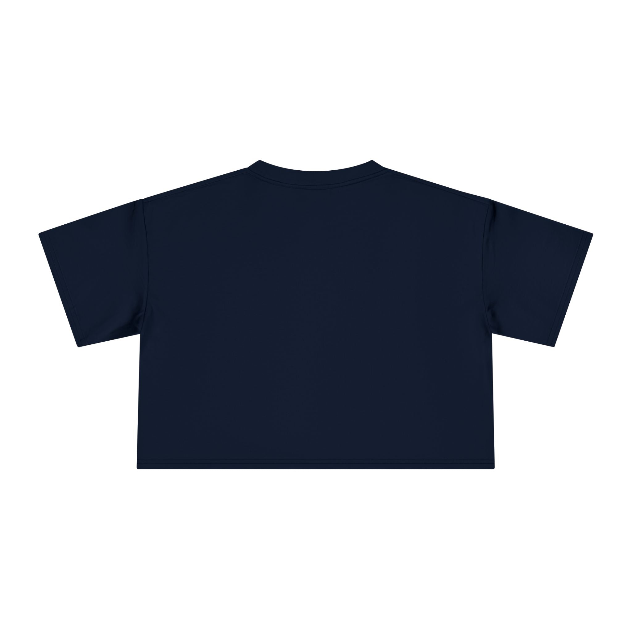 Crop Tee — "Stronger" Motivational Floral Cropped T-Shirt for Women