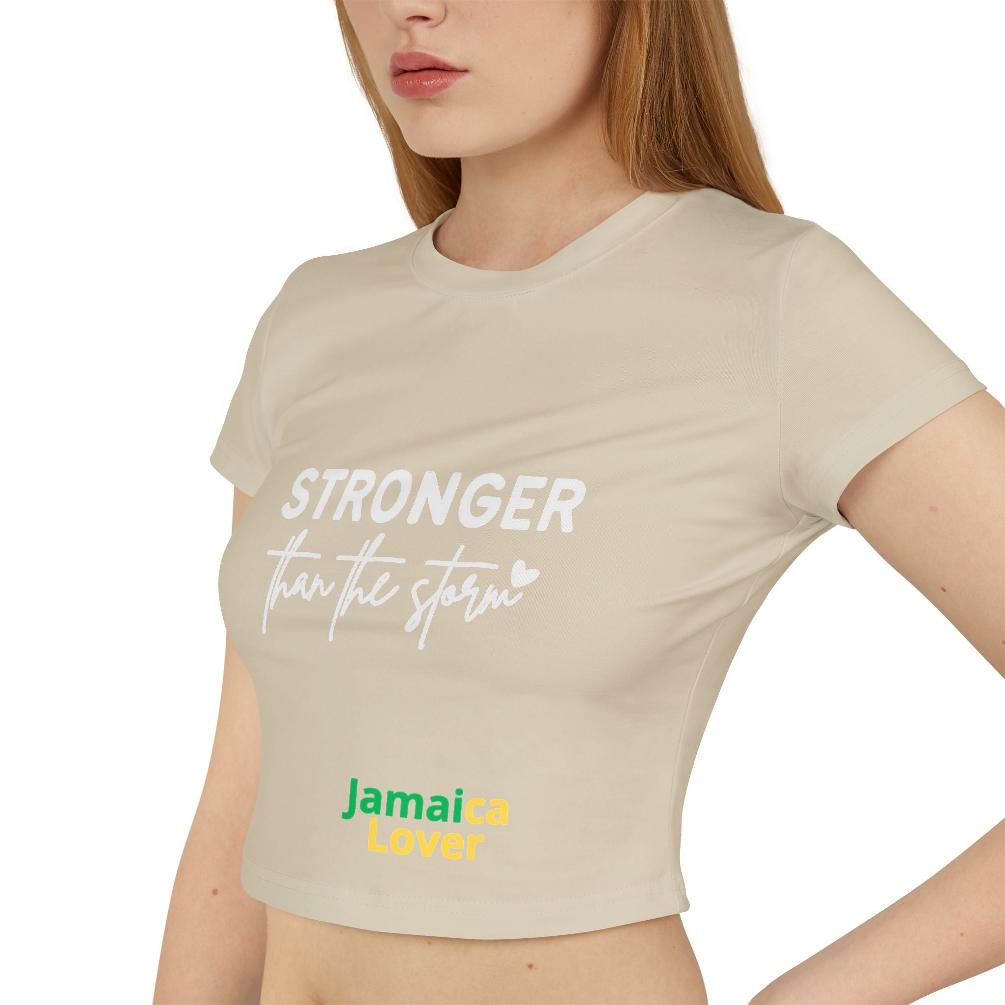 Stronger Than The Storm Jamaica Lover Women's Baby Tee