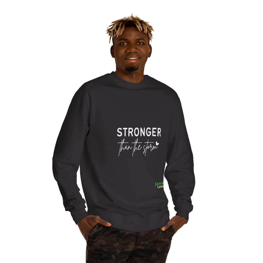 Stronger Than The Storm Sweatshirt — Inspirational Recovery Crewneck