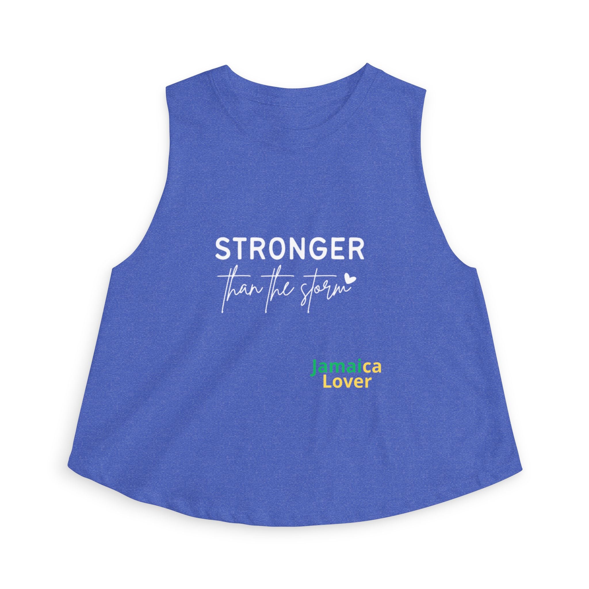 Crop Top — "Stronger Than the Storm" Motivational Women's Crop Top