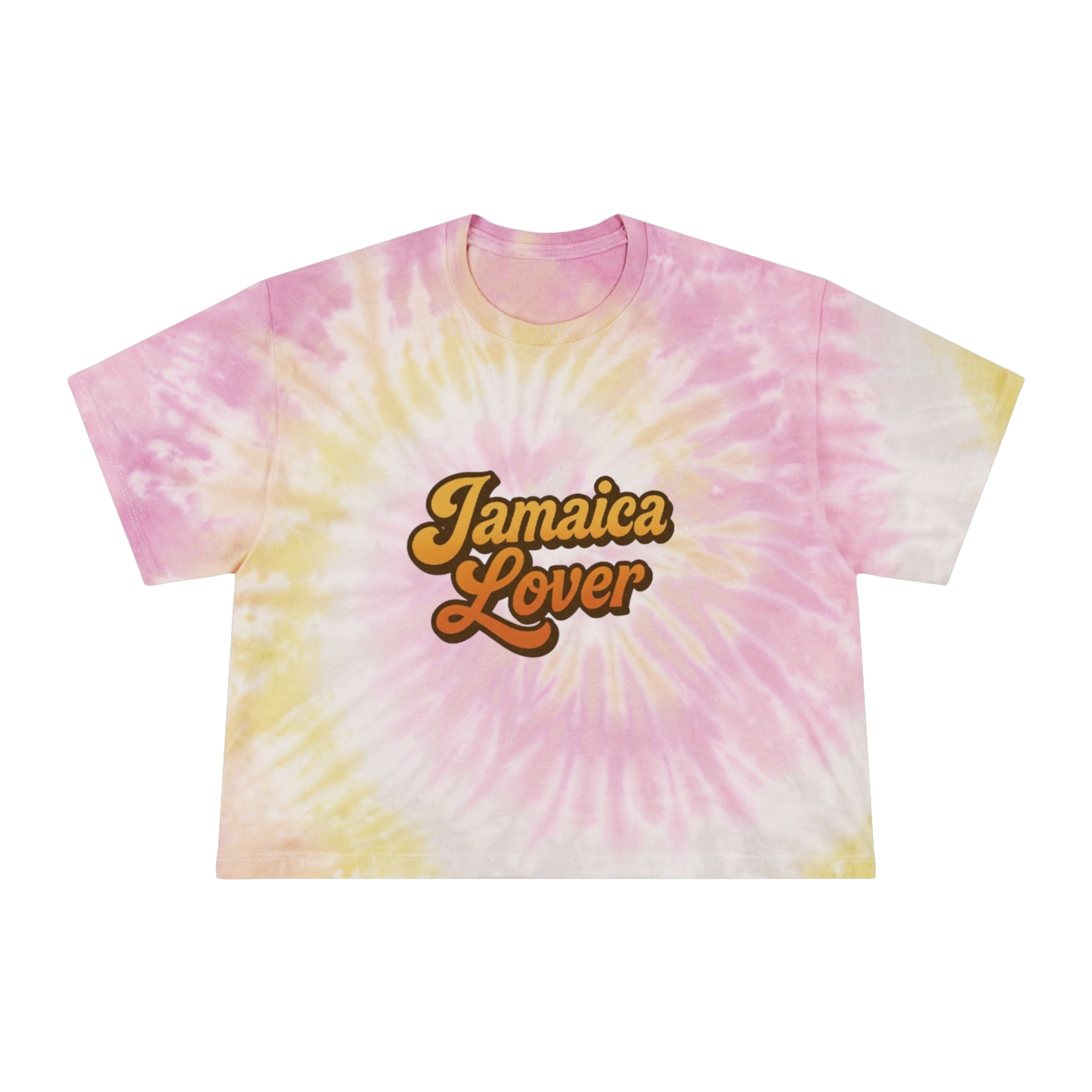Jamaica Lover Tie-Dye Crop Tee — Women's Tropical Vacation Top