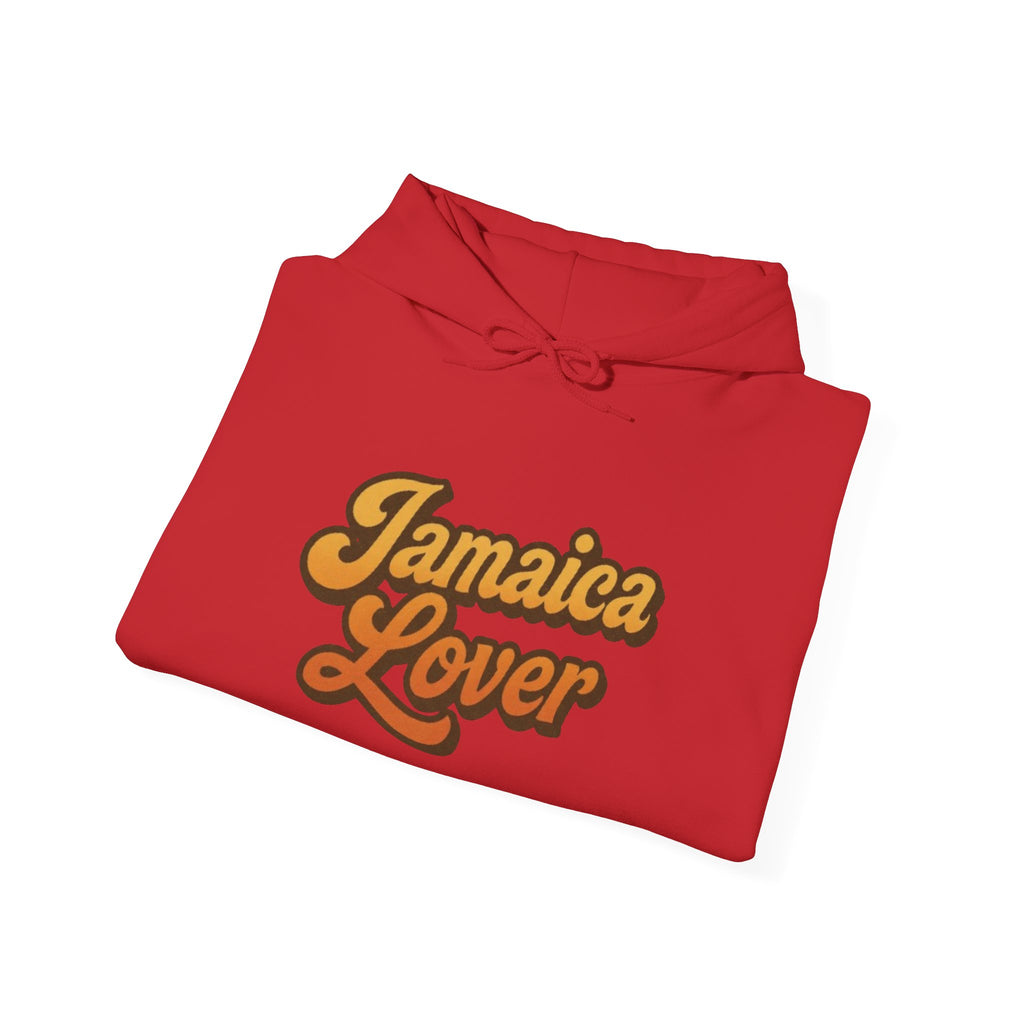 Jamaica Lover Hoodie — Retro Script Travel & Island Pride Pullover