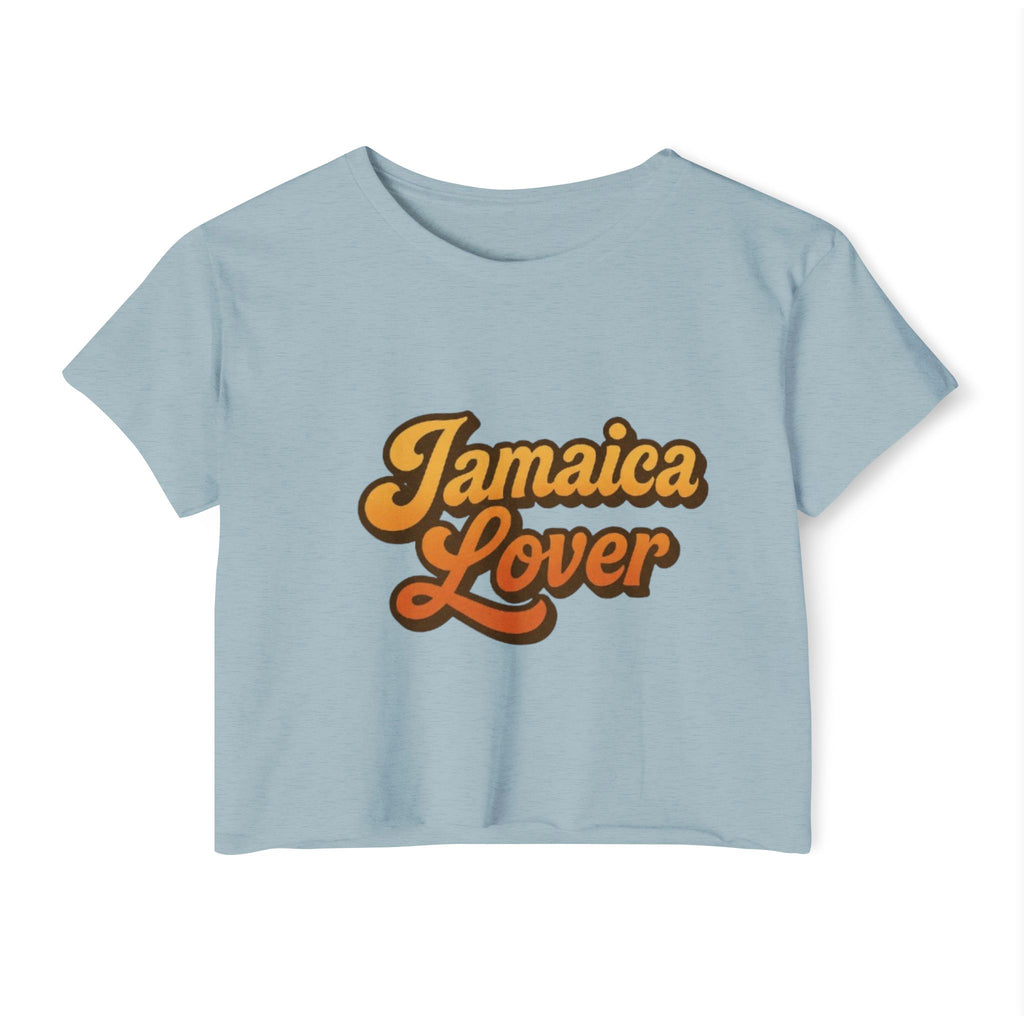 Jamaica Lover Crop Top — Retro Island Vibe Festival Tee
