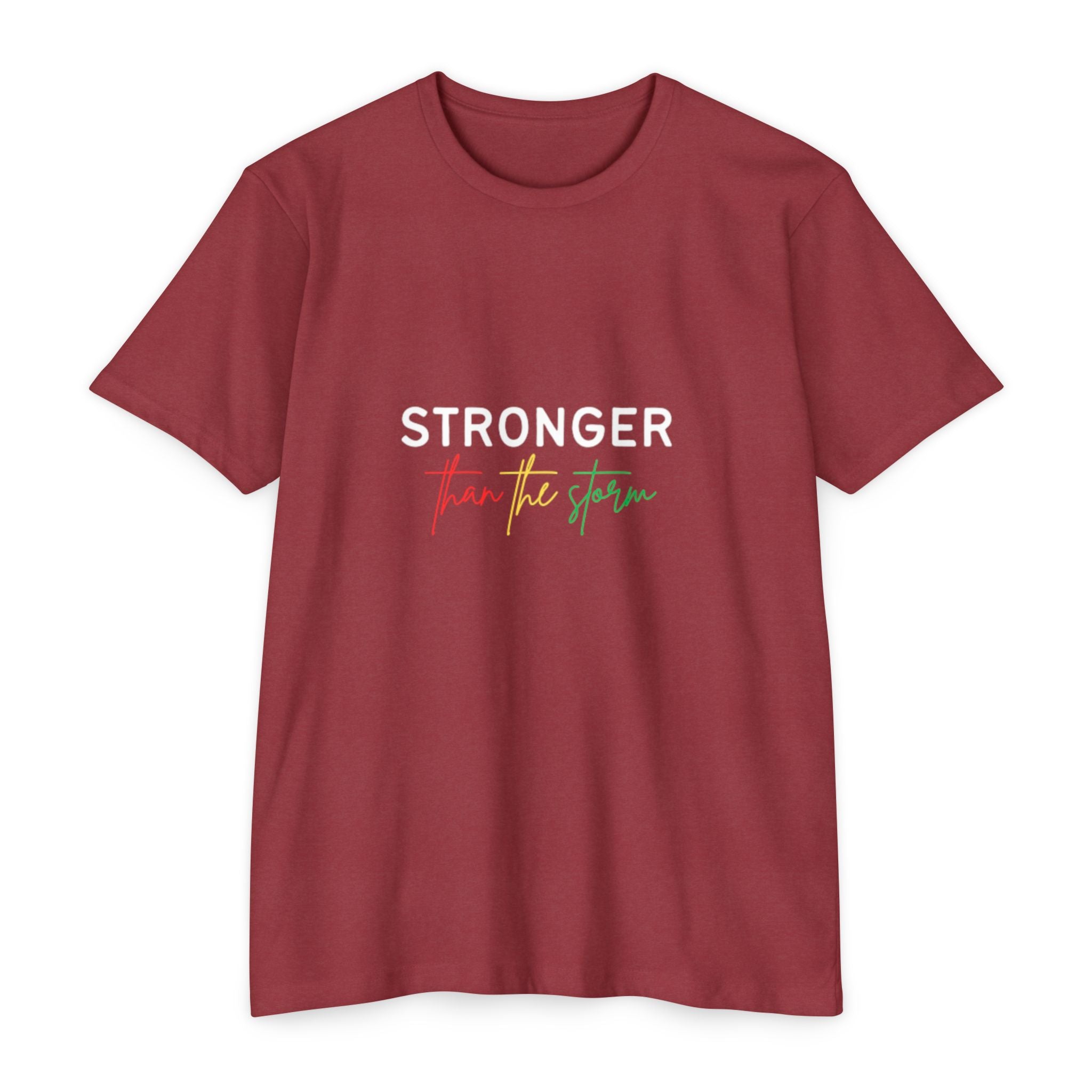 Stronger Than The Storm Tee — Inspirational Resilience Graphic T-Shirt